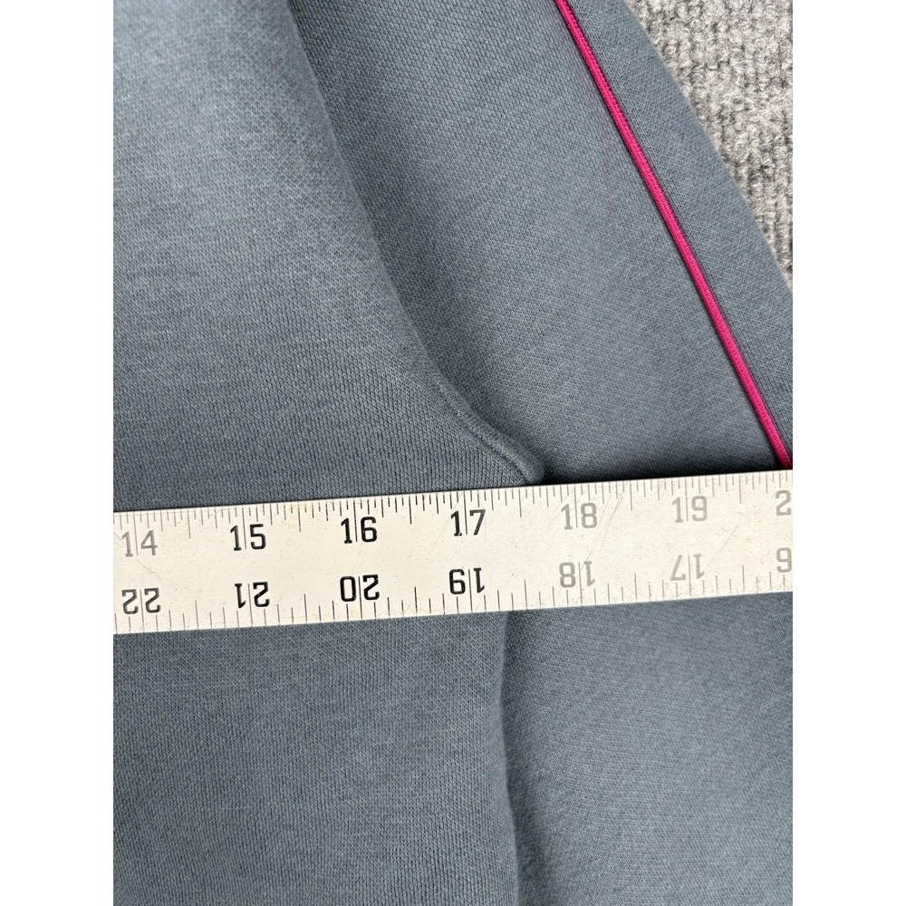 PUMA Women's Long Sleeve Fleece Pullover Hoodie Gray Blue Small Soft Comfort - Picture 4 of 7
